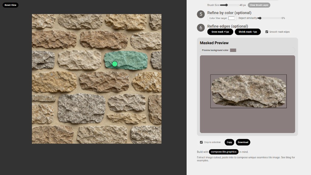 Image Cutout Sampler