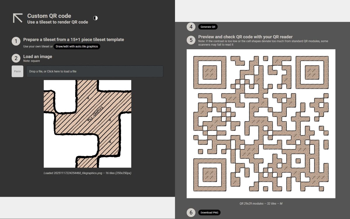 Custom QR code maker